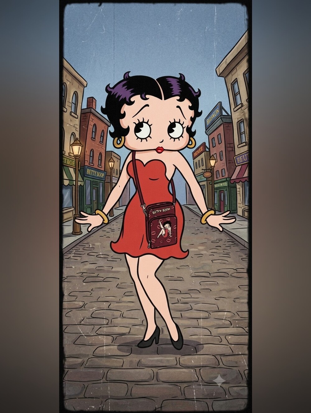 Retro Betty Boop KISSES CROSSBODY
